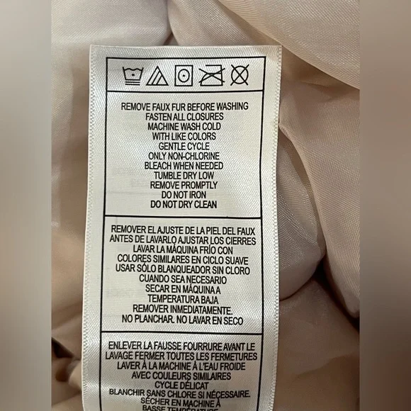 bebe Women's Heavyweight Insulated Long Length Parka Jacket Faux Fur Hood Size L - Picture 8 of 13